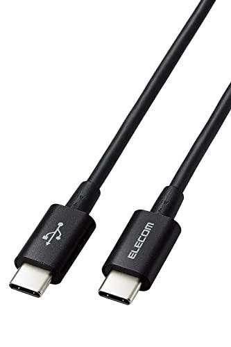 ELECOM USB-C to USB-C Cable 2m 60W USB PD Compatible Slim Flexible Durable USB 2.0 Black MPA-CCYS20NBK