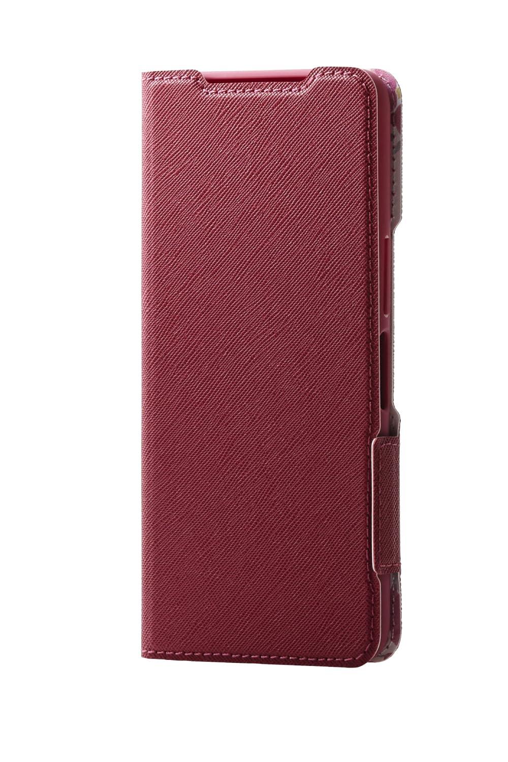 ELECOM arrows We2 (F-52E/FCG02) Case Cover Wallet-Style Soft Leather TPU Shock-Resistant Impact Absorption Lightweight Slim Card Storage Pocket Stand Function Wallet-Style Built-in Magnet Floral Pattern Cute Ladies' Deep Pink PM-F241PLFUJPND