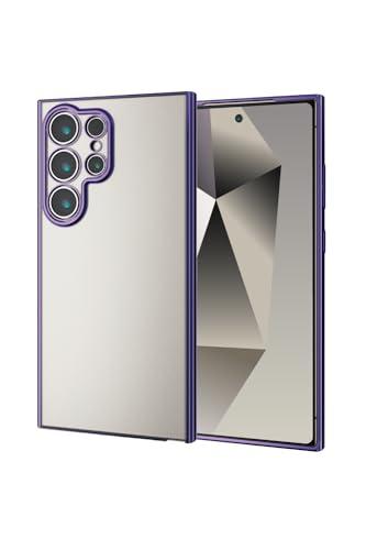 ELECOM Galaxy S24 Ultra SC-52E Case Cover Soft Case TPU Shockproof Impact Absorption Wireless Charging Compatible Metallic Design Metallic Violet PM-G242UCTMKPU