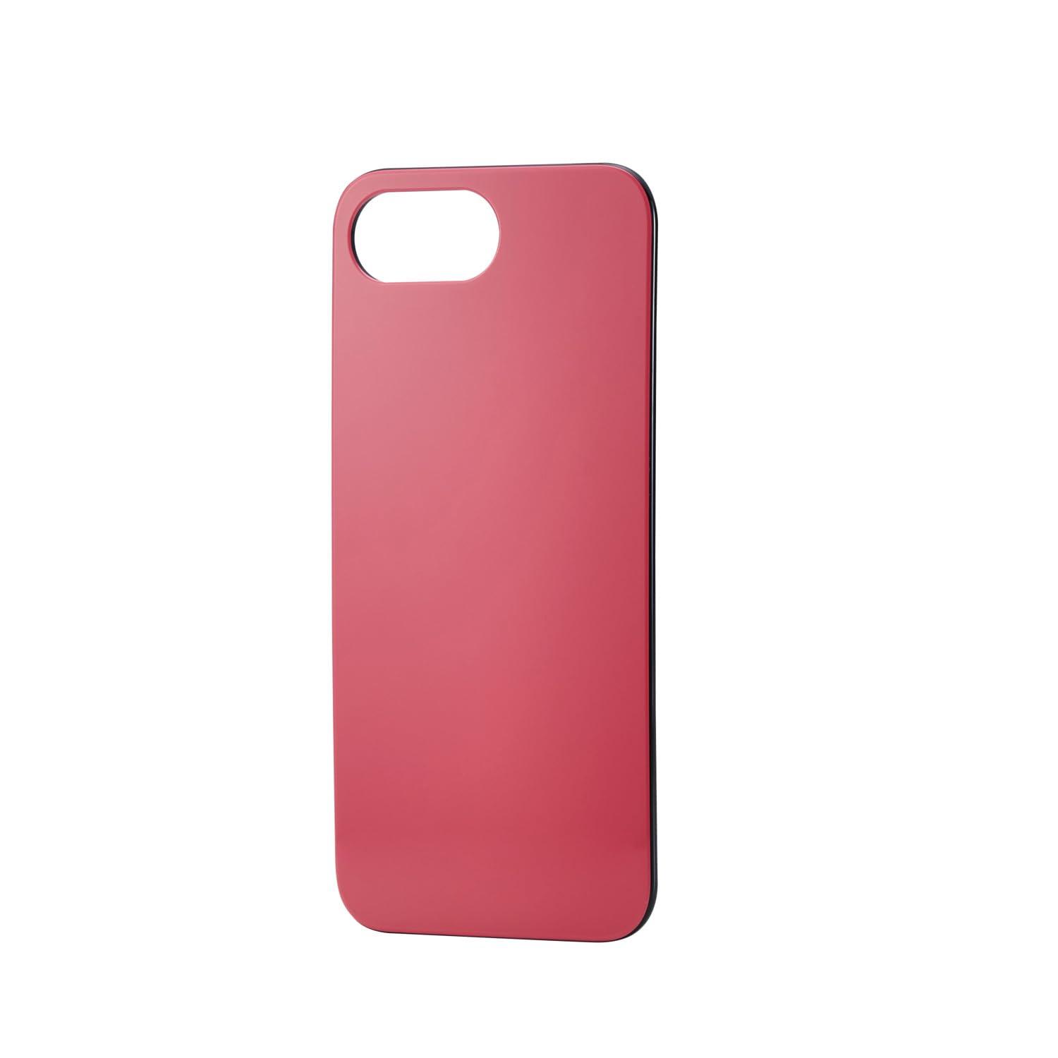 ELECOM iPhone 16e Dress-Up Back Panel Pop Color Coral Red PM-A25SMPPCRD