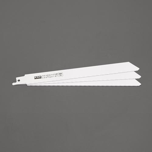 ESCO Reciprocating Saw Blade, 3-Pack, 200mm x 18T, EA857LH-23