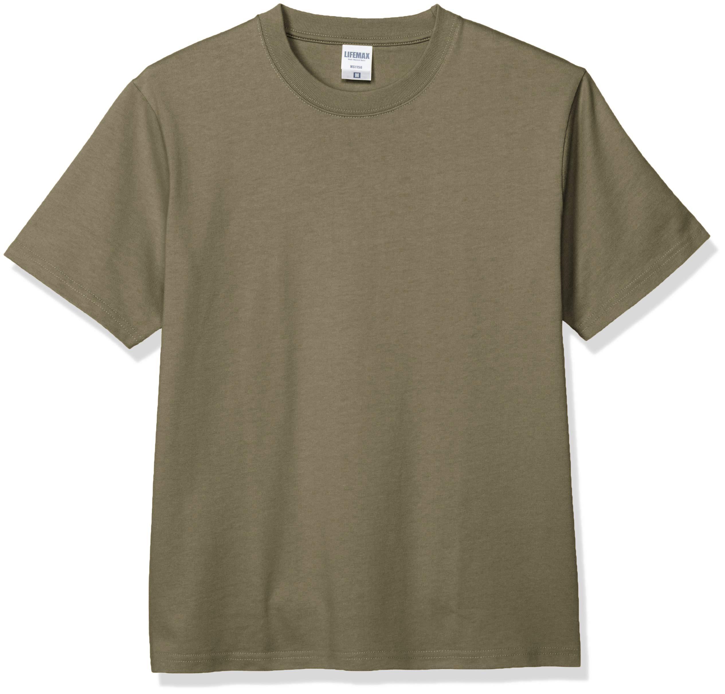 [LifeMax] Extra Heavyweight T-Shirt 10.2oz Super Heavyweight T-Shirt MS1156 Khaki S