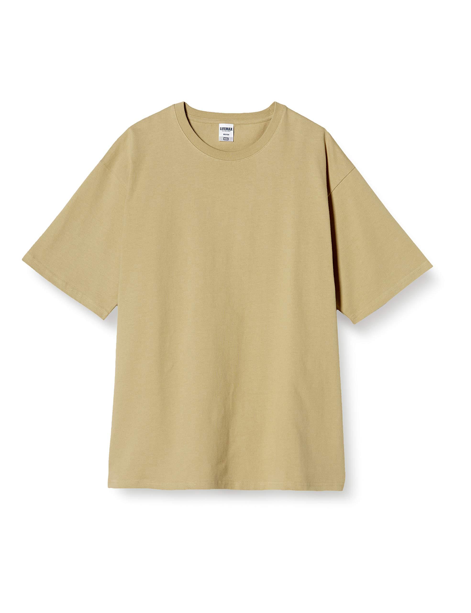 [LifeMax] Ultra-Heavyweight T-Shirt 10.2oz Super Heavyweight T-Shirt MS1156 Sand Khaki S