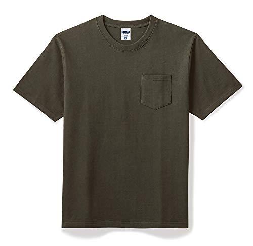 [LifeMax] Extra Heavyweight T-Shirt 10.2oz with Pocket Super Heavyweight T-Shirt MS1157 Khaki L