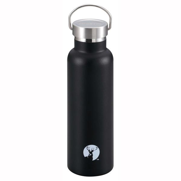 CAPTAIN STAG Sports Bottle Water Bottle Direct Drink Double Stainless Steel Bottle Vacuum Insulated HD Bottle 600ml Black UE-3366 Outer Diameter 73 × Height 245mm