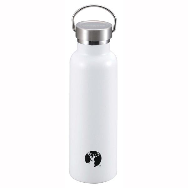 CAPTAIN STAG Sports Bottle Water Bottle Direct Drink Double Stainless Steel Bottle Vacuum Insulated HD Bottle 600ml White UE-3367 Outer Diameter 73 × Height 245mm