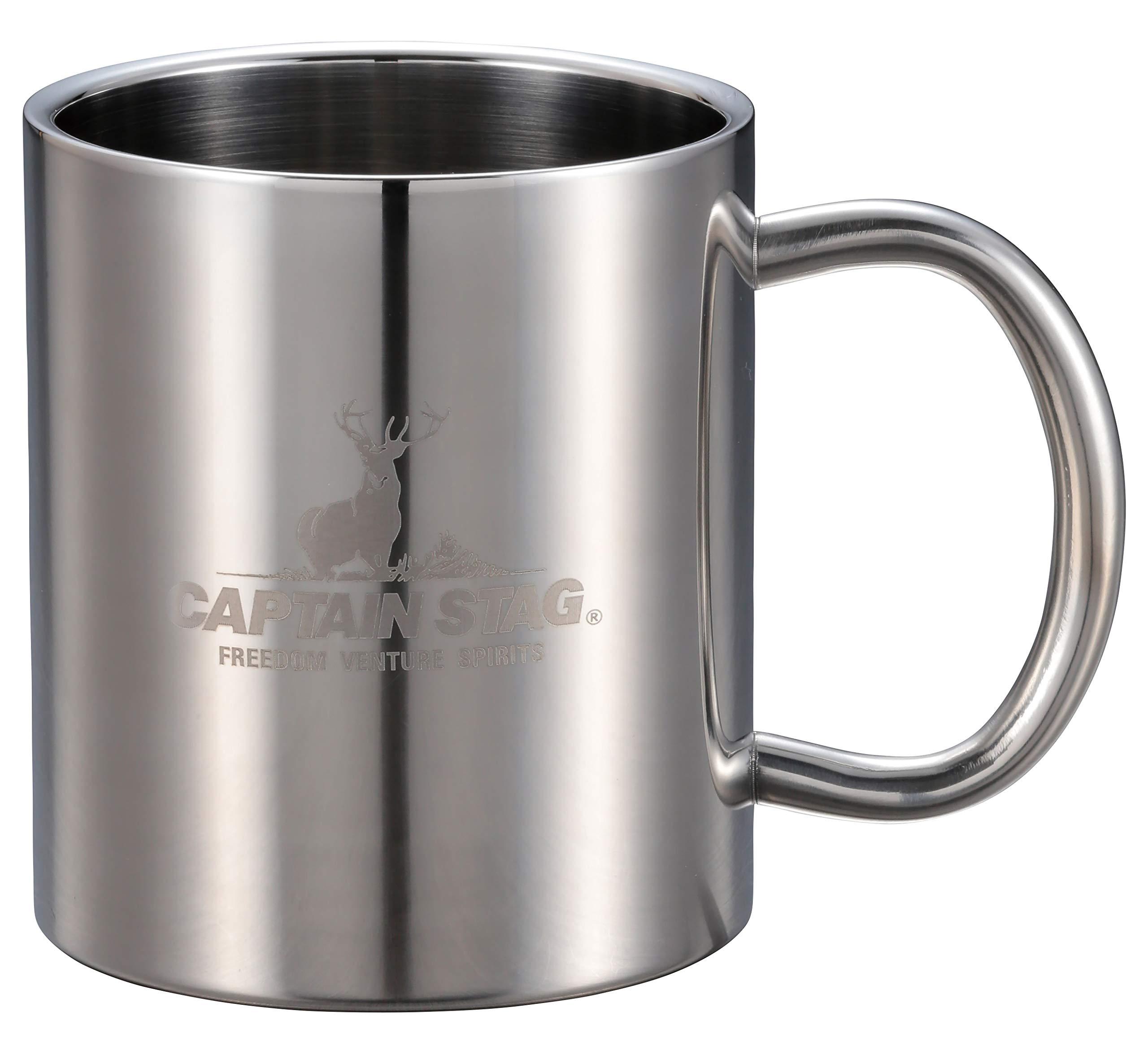 CAPTAIN STAG Outdoor Cup Mug Tumbler 350ml Double Stainless Steel Vacuum Insulated NEW Palau UH-2007