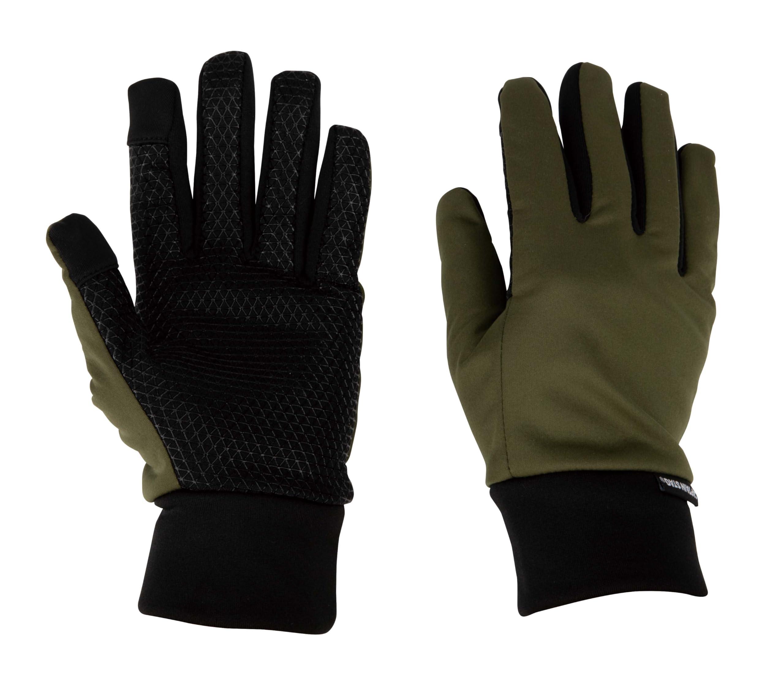 [Captain Stag] Gloves Windproof Cold-Resistant Lightweight Windproof Gloves Smartphone Compatible M Size Olive UX-1248