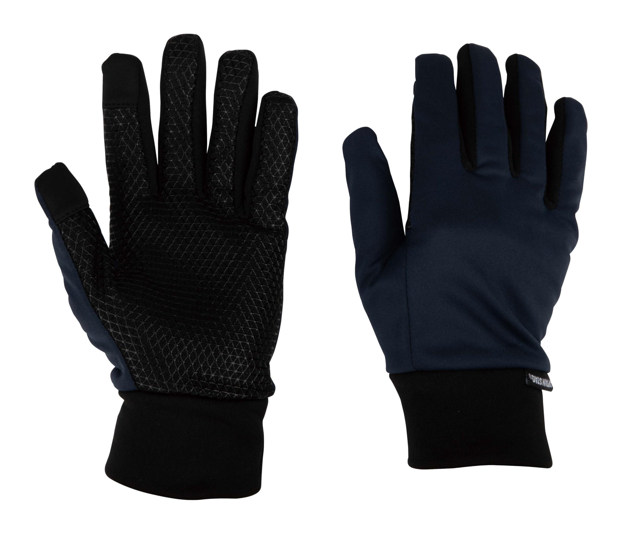 [Captain Stag] Gloves Windproof Cold-Resistant Lightweight Windproof Gloves Smartphone Compatible Size S Navy UX-1267