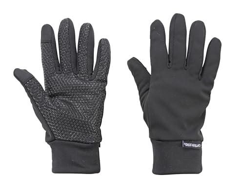 [Captain Stag] Gloves Windproof Cold-Resistant Lightweight Windproof Gloves Smartphone Compatible L Size Black UX-1270