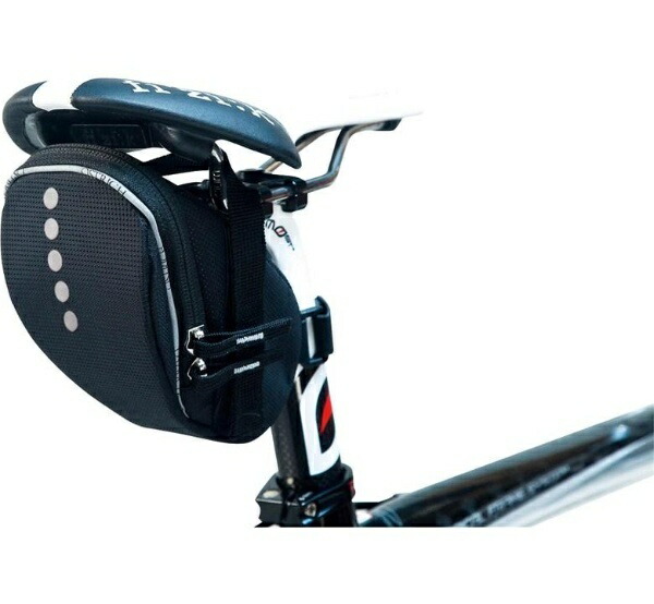 Ostrich Saddle Bag [SP-103] Black