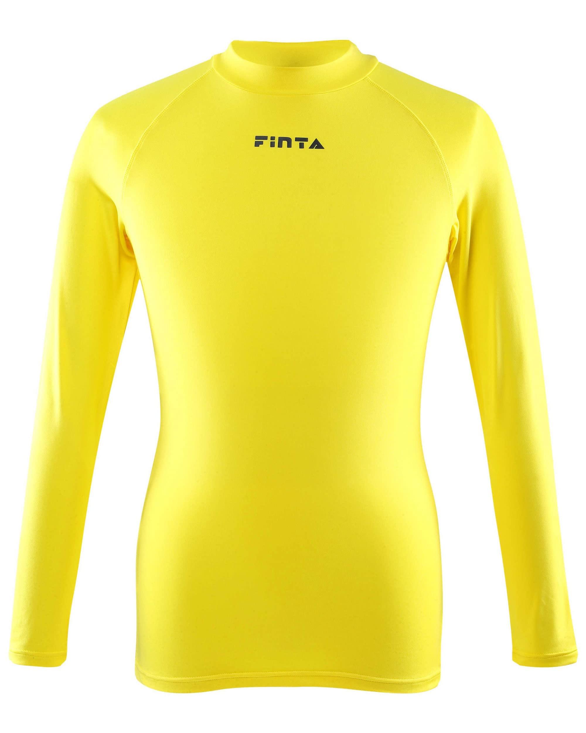 [FINTA] FINTA Soccer Futsal Junior Jr. High Neck Inner Shirt FTW7028 (041) Yellow 140