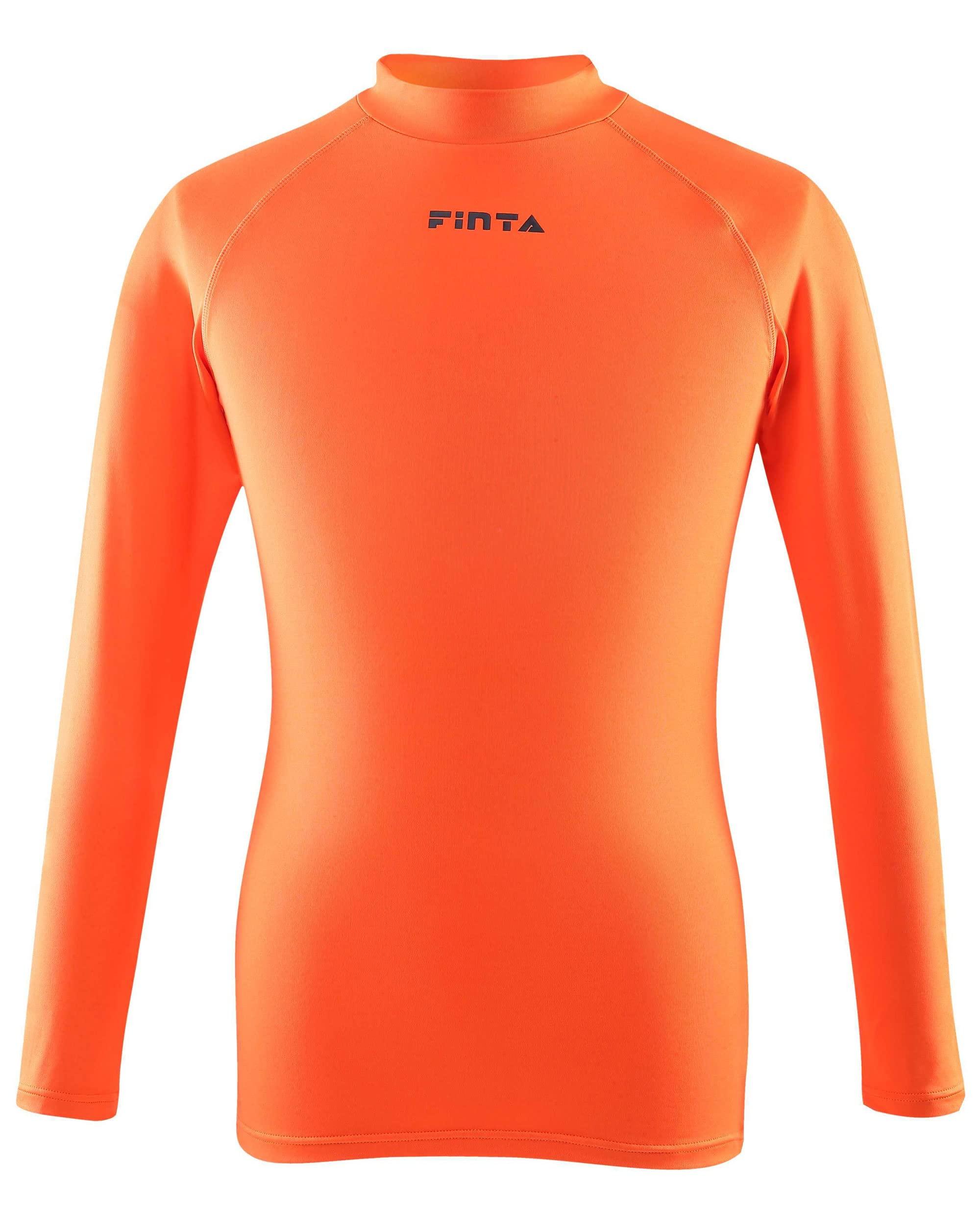 [FINTA] FINTA Soccer Futsal Junior Jr. High Neck Base Layer Shirt FTW7028 (061) Orange 150
