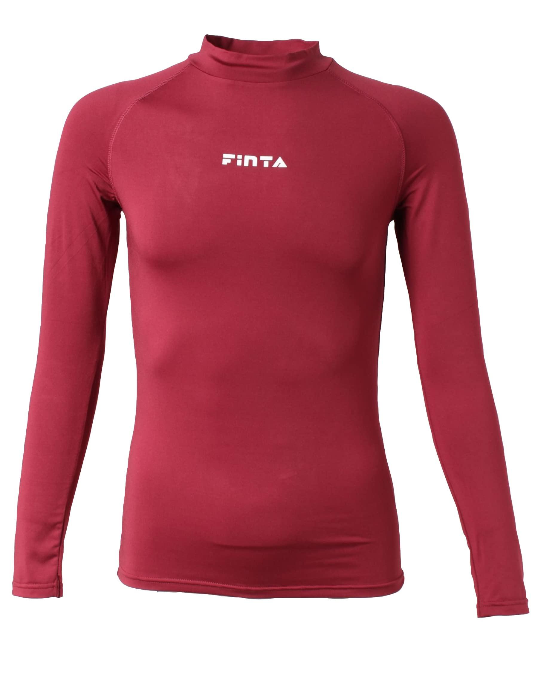 [FINTA] FINTA Soccer Futsal Junior Jr. High Neck Inner Shirt FTW7028 (051) Burgundy 160
