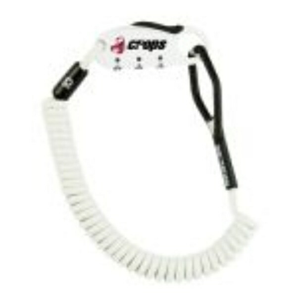 Crops Shape Memory Cable Bike Lock Q-BIRO | 2mm Double × 1800mm 3-Digit Dial CP-SPD04-BR-02 (White)