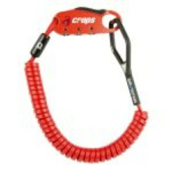 Crops Shape Memory Cable Bike Lock Q-BIRO | 2mm Double × 1800mm 3-Digit Dial CP-SPD04-BR-04 (Red)