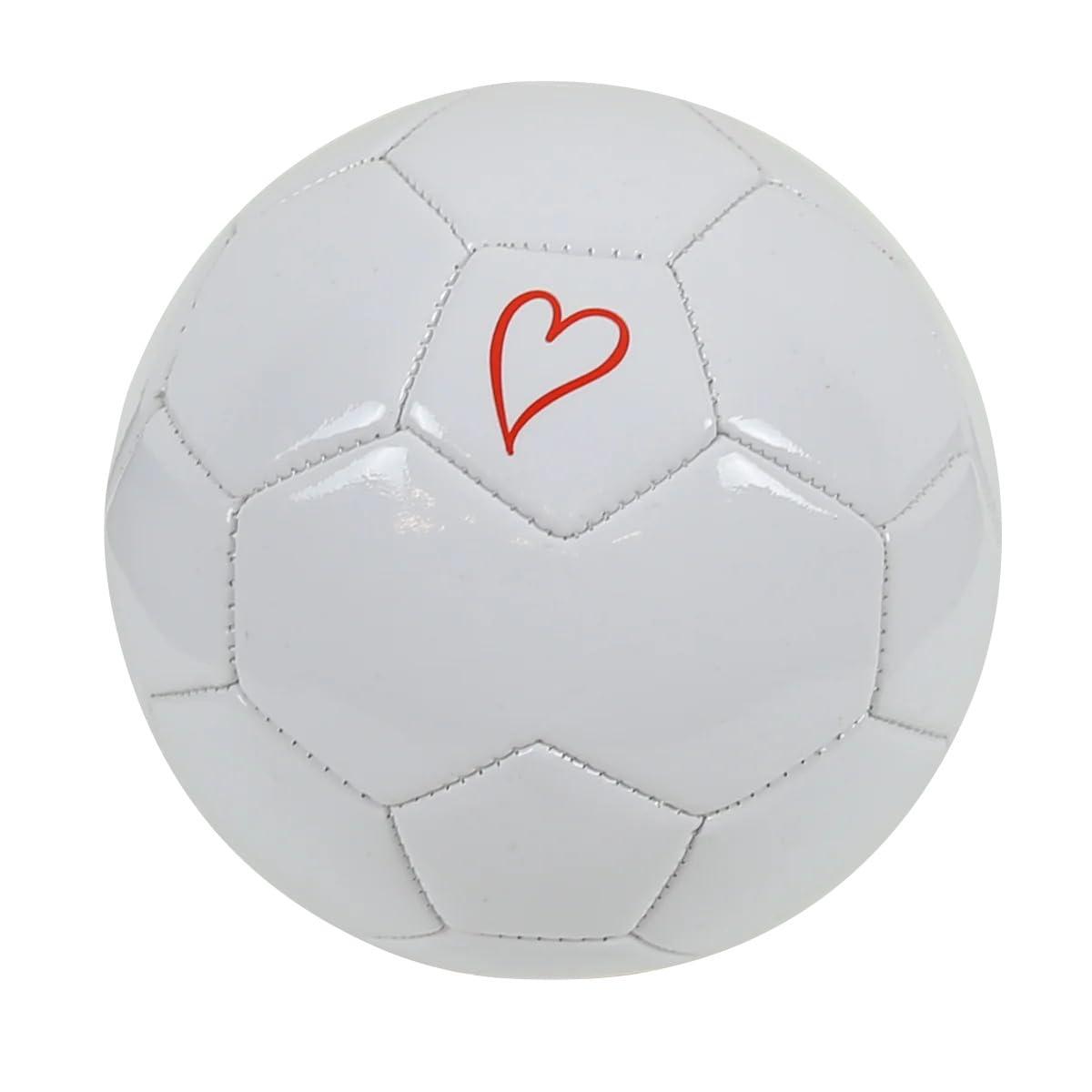 Football Gear Soccer Signed Message Ball Okuridama? Gift Ball No. 2? Mother's Day Graduation Present (Heart, White)