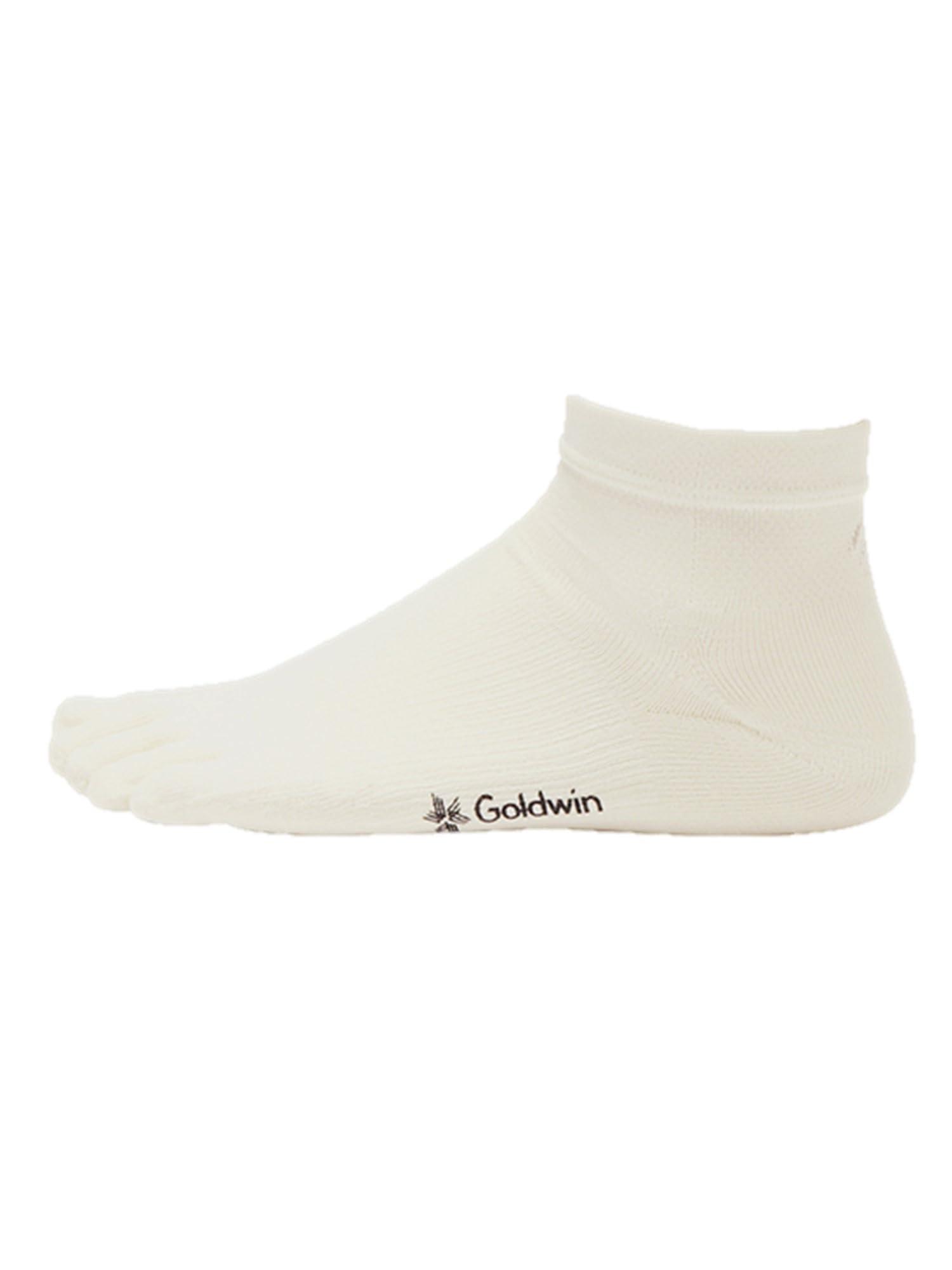 [Goldwin] Paper Fiber 5-toe Short Socks OFF WHITE 3