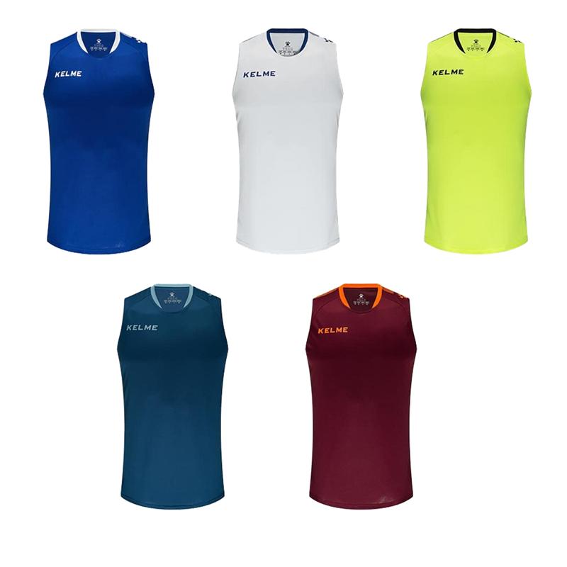 Kelme Practice Shirt Sleeveless Neon Yellow Size S 3891061