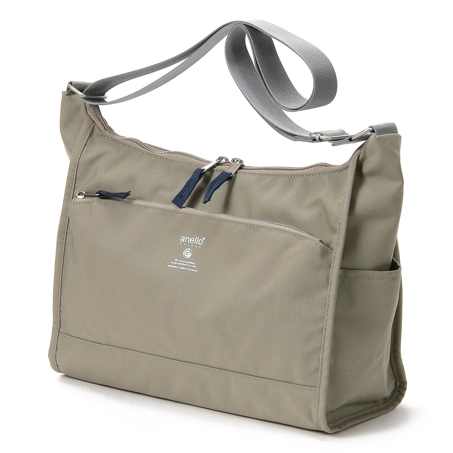 [Anello Grande] Shoulder Bag A5 Lightweight/Water-Repellent/Multi-Storage CABIN GTM0172Z Gray Beige