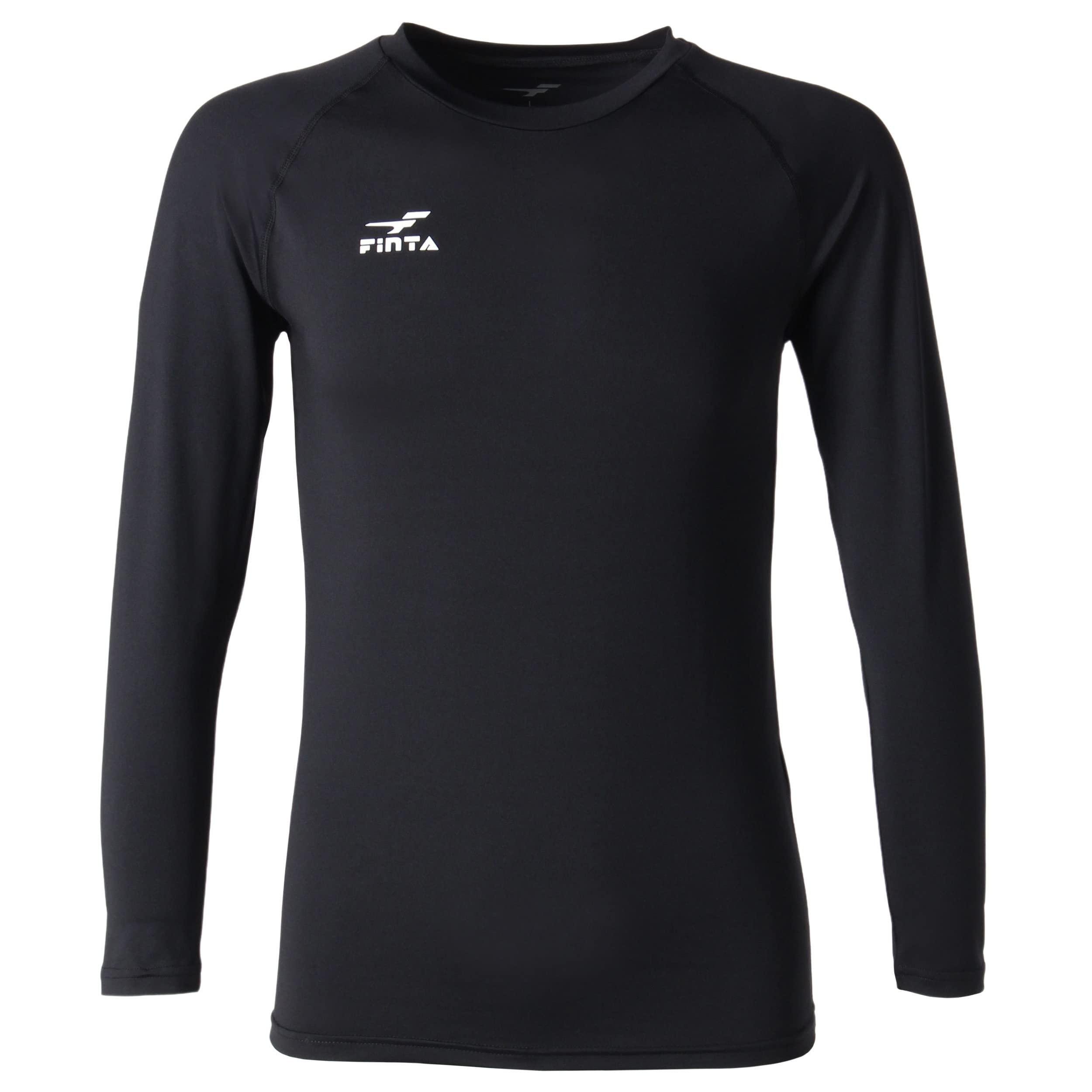 [FINTA] FINTA Soccer Futsal Stretch Long Sleeve Cool Neck Undershirt FT5997 (0500) Black M