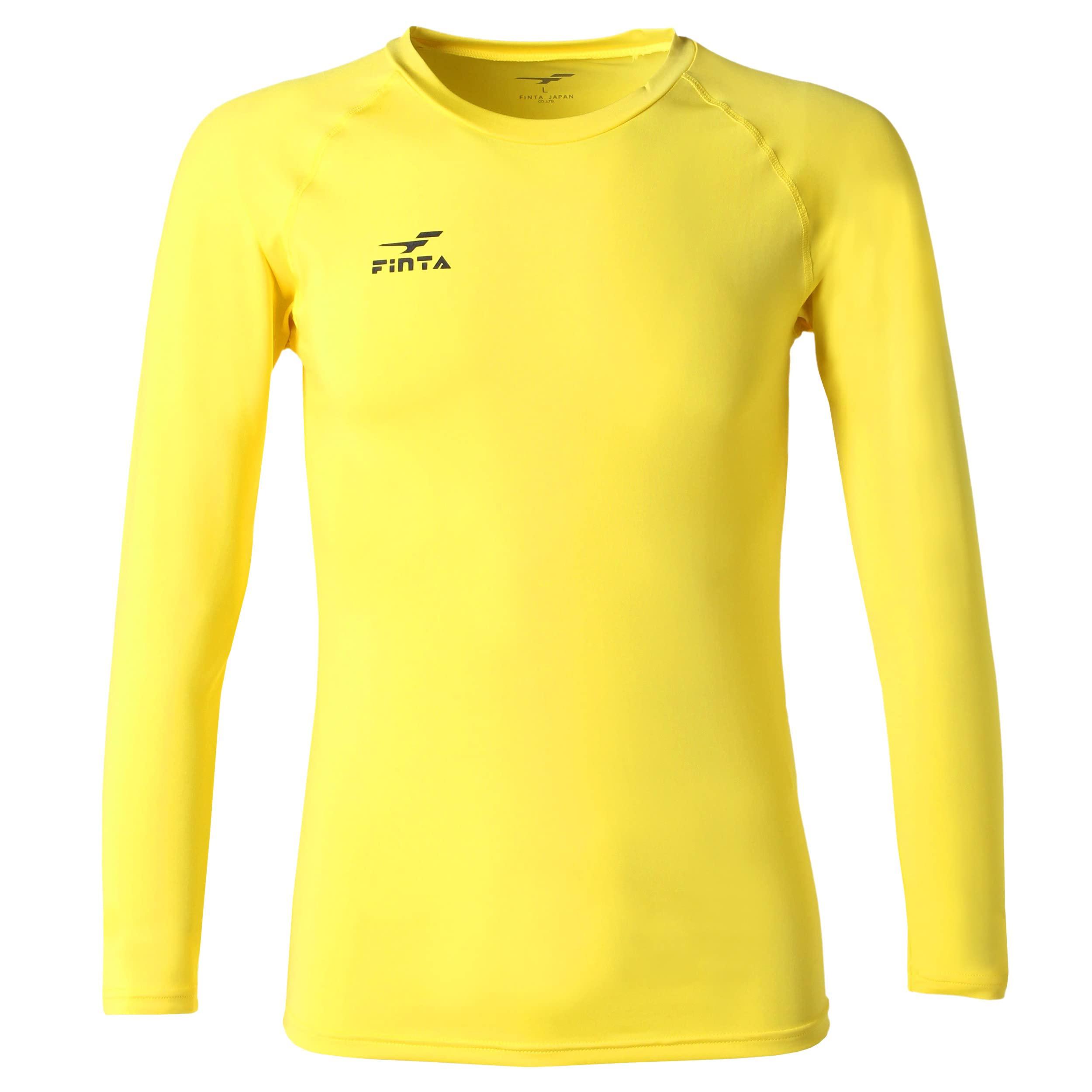 [FINTA] FINTA Soccer Futsal Stretch Long Sleeve Cool Neck Undershirt FT5997 (4100) Yellow M