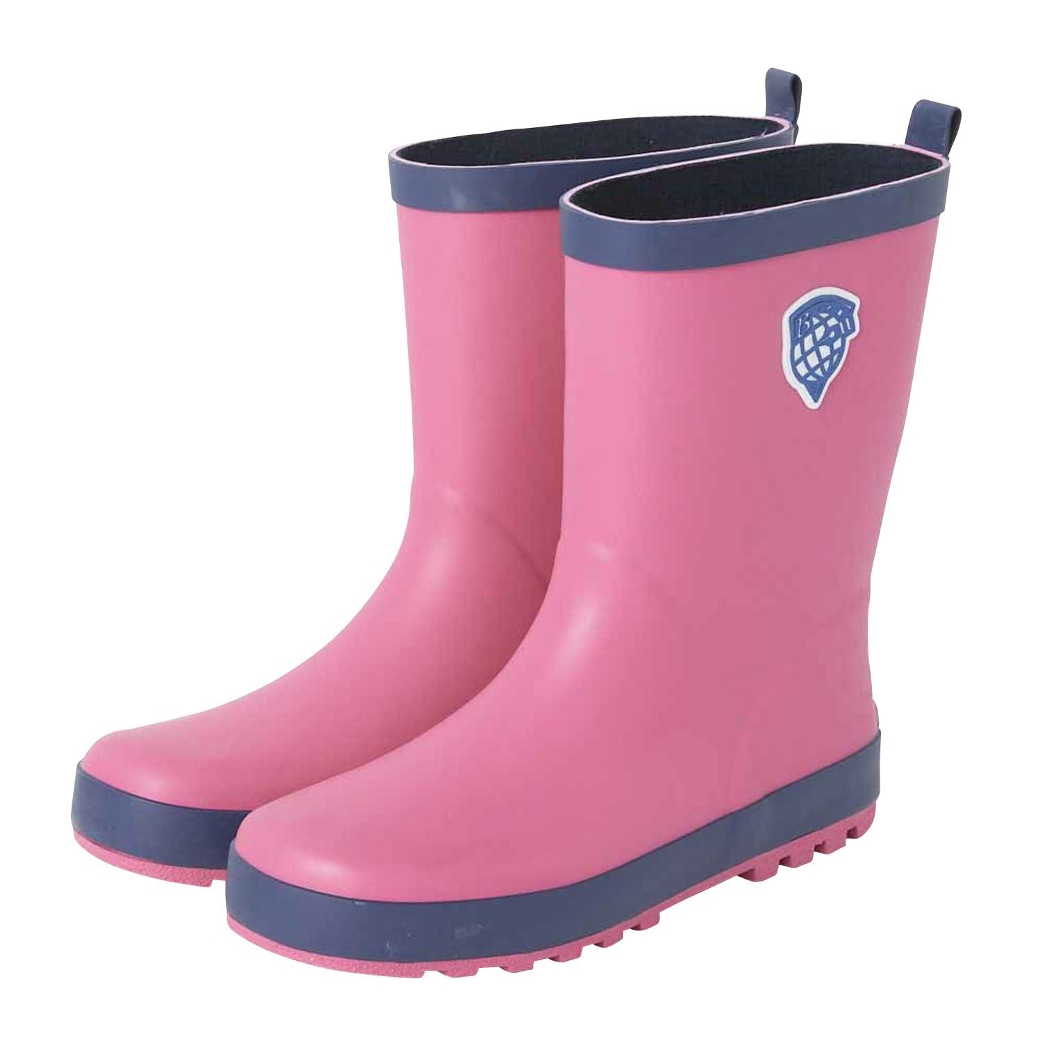 [BEAMS SCHOOL] Rain Boots, Waterproof, with Reflectors, for Boys and Girls, 121490, Pink