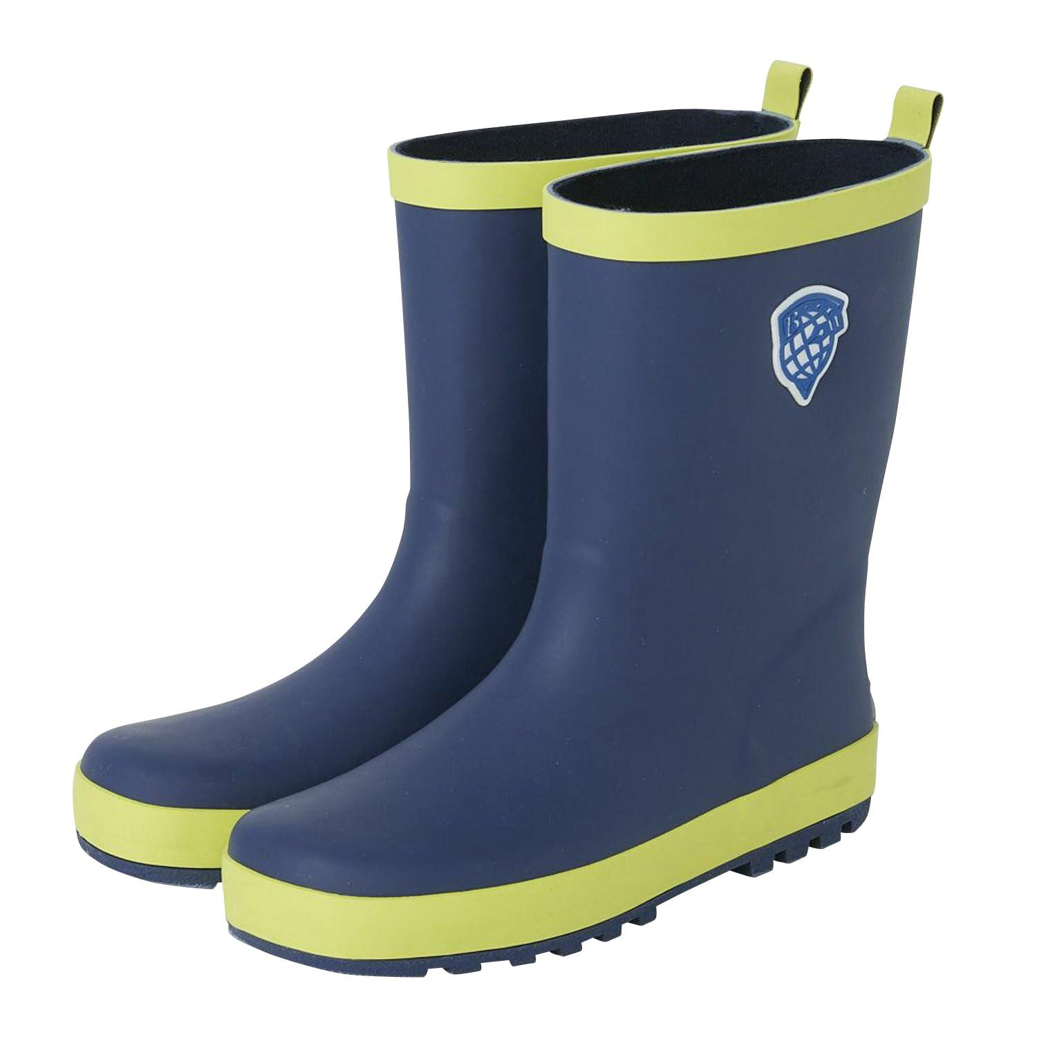 [BEAMS SCHOOL] Rain Boots, Waterproof, with Reflectors, for Boys and Girls, 121490, Navy