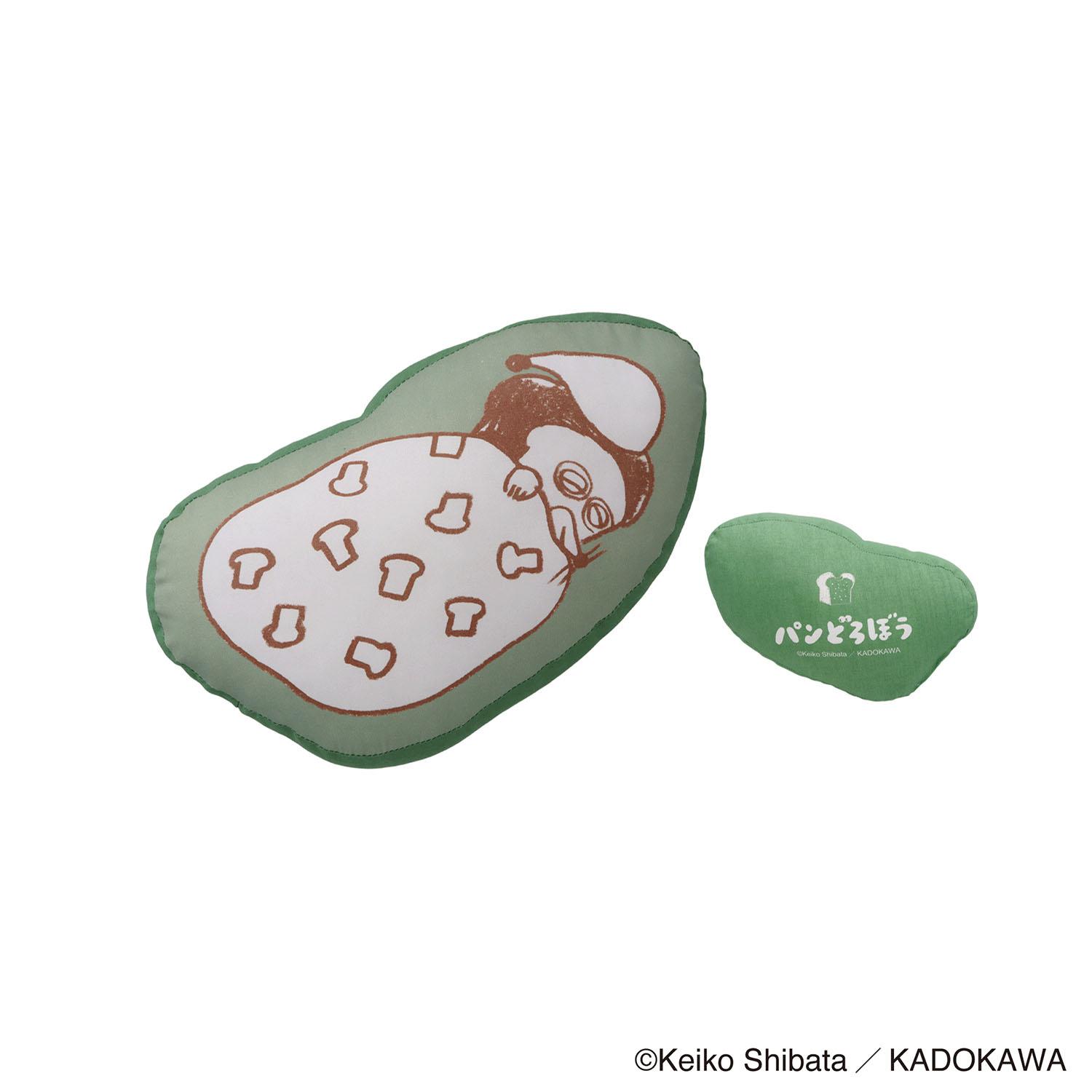 Bread Thief Die-Cut Cushion M Size Green