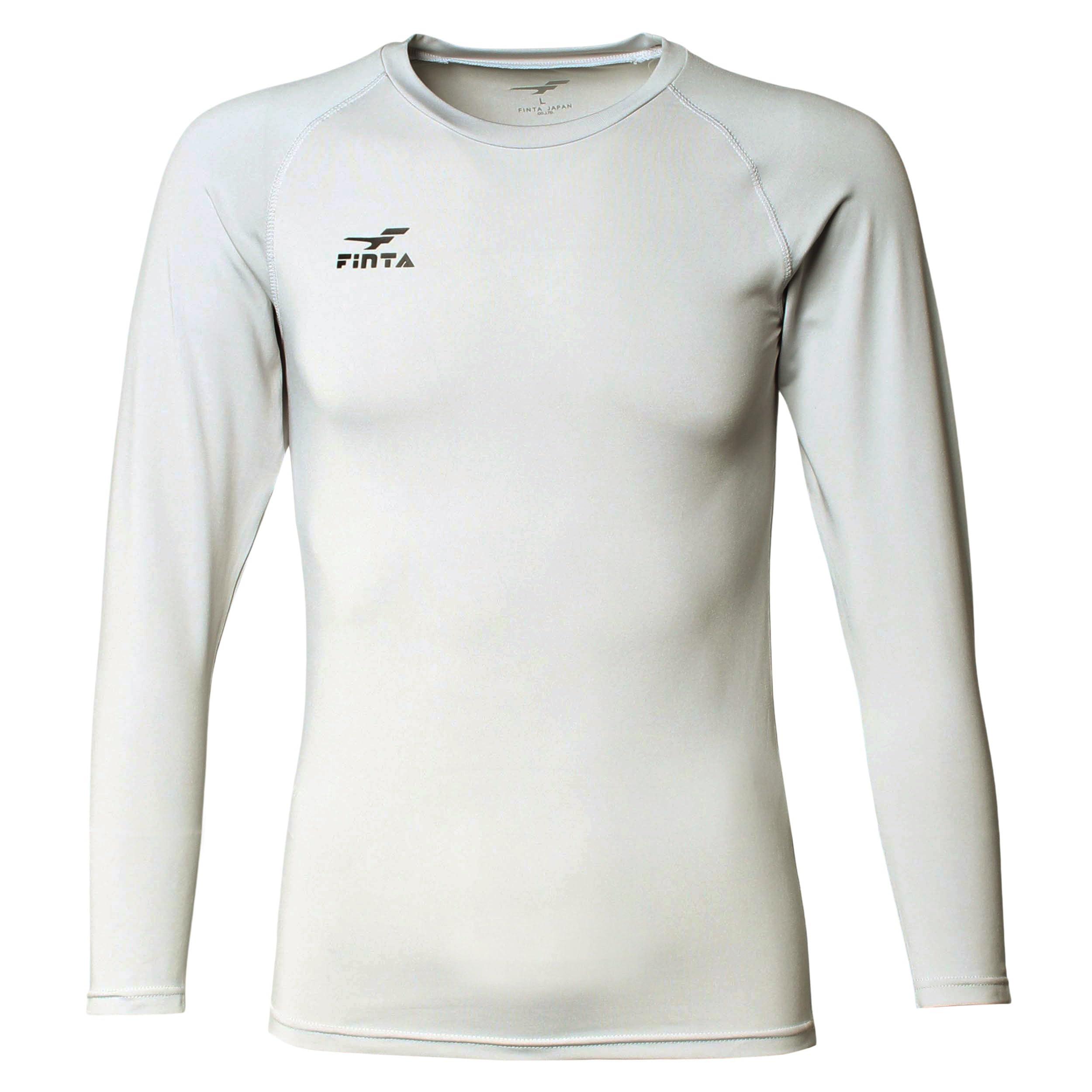 [FINTA] FINTA Soccer Futsal Stretch Long Sleeve Cool Neck Undershirt FT5997 (0300) Silver L