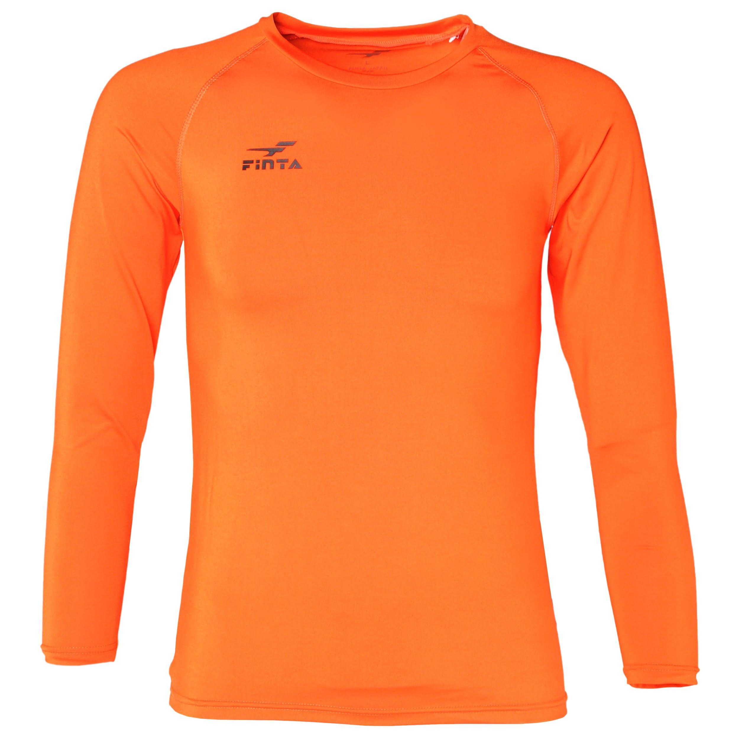 [FINTA] FINTA Soccer Futsal Stretch Long Sleeve Cool Neck Undershirt FT5997 (6100) Orange M