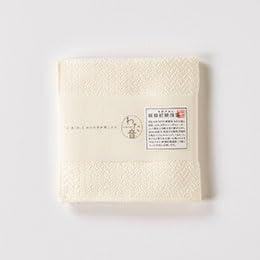Kusunohashi Monori Kusubashi Towel Wataoto Herringbone Handkerchief Towel 25cm×25cm Off-White 1-65607-86-OWX5