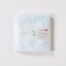 Kusunohashi Monori Kusubashi Towel Wataoto Shusu Waffle Handkerchief Towel 25cm x 25cm Blue 1-65610-86-BX5