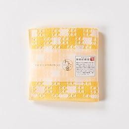 Kusunohashi Monori Kusubashi Towel Wataoto Shusu Waffle Handkerchief Towel 25cm x 25cm Yellow 1-65610-86-YX5