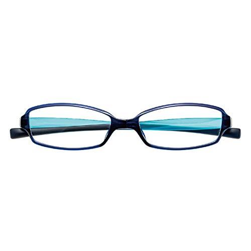 Foldable Reading Glasses Unconventional Glasses Reading Glasses That Don't Look Like Reading Glasses Stylish Reading Glasses for Men and Women Navy Aqua +2.00