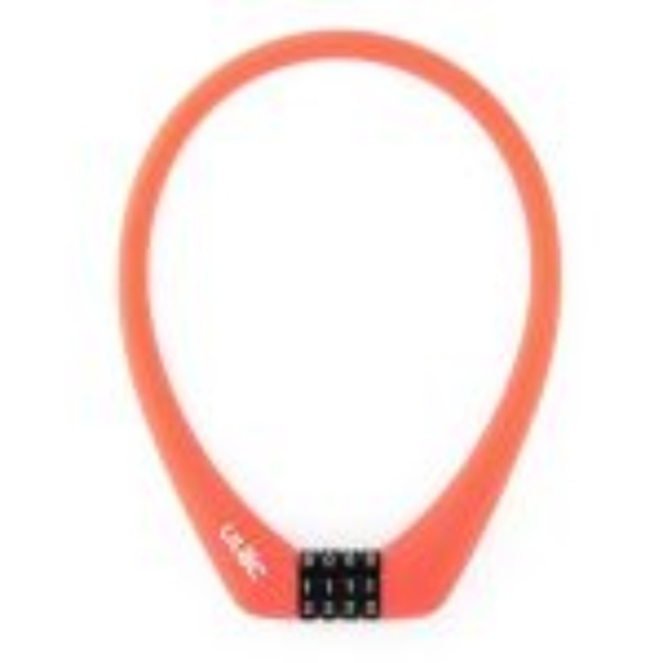 ULAC PRAGUE Silicone Cover Bike Lock 12mm x 55cm Orange UL-SC1-03