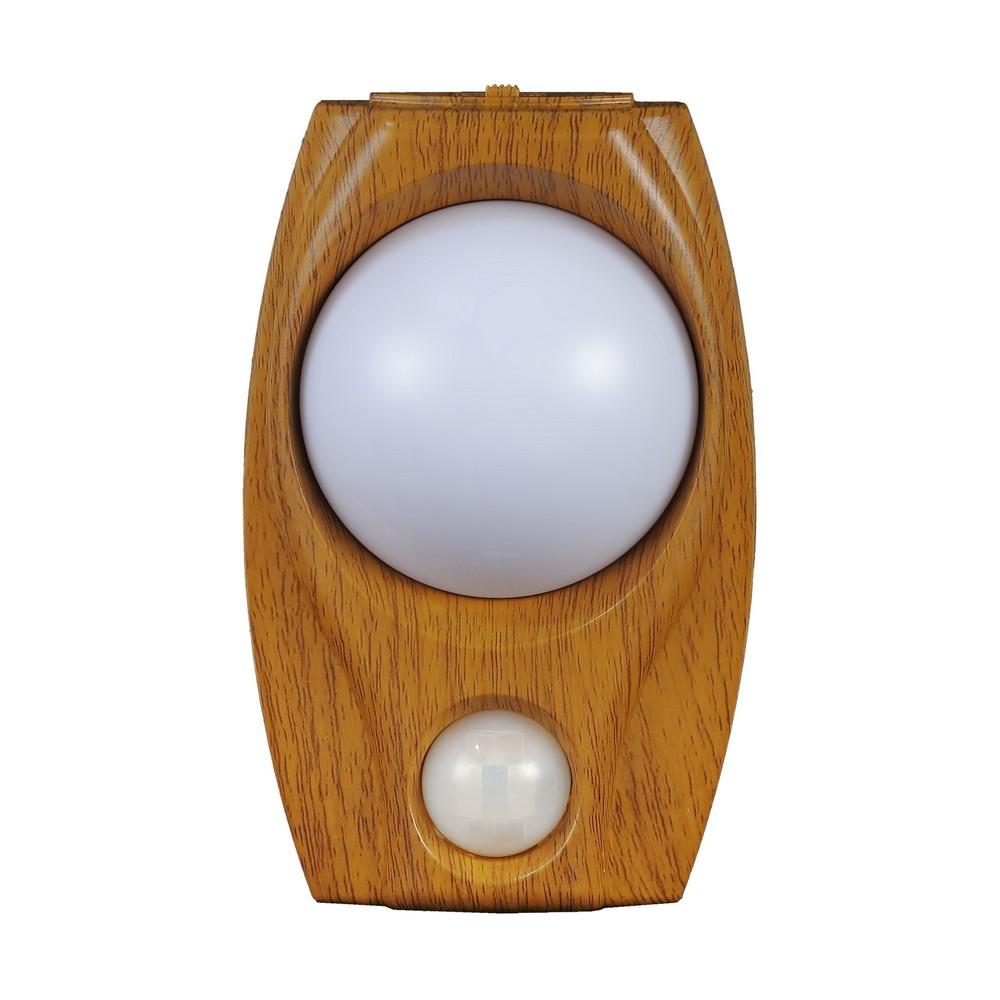 ELPA LED Sensor Light Wood Grain Warm White LED Light Indirect Lighting Night Light 100V 0.5W Warm White Indoor Use PM-LW200(L)