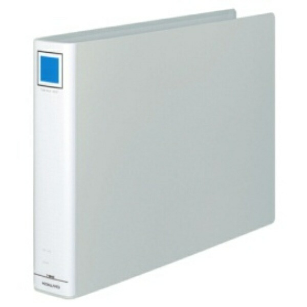KOKUYO File Pipe-Style File A3 Landscape 2-Hole 500-Sheet Capacity Silver F-E653C