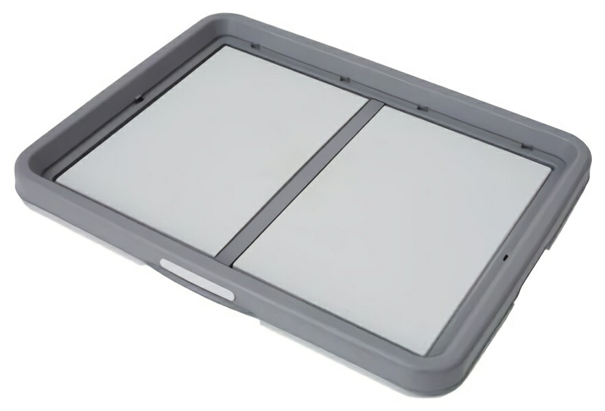 Petio One-Handed Easy Dog Tray, Gray, Wide for Dogs