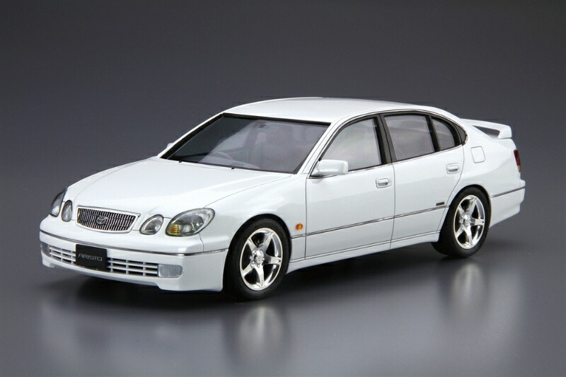 Aoshima Cultural Textbook Co., Ltd. 1/24 The Model Car Series No.97 Toyota JZS161 Aristo V300 Vertex Edition 1997 Plastic Model Kit
