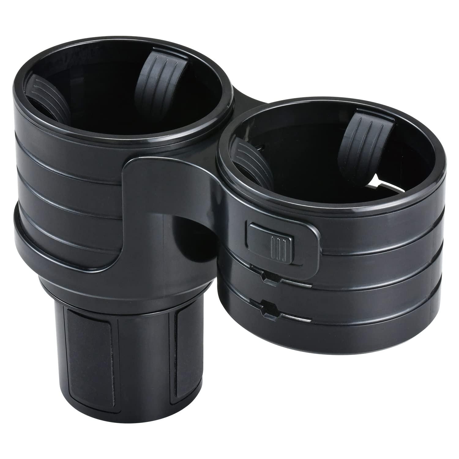 SEIWA Car Interior Accessories Twin Height-Adjustable Drink Holder WA112 Cup Holder Insert Height Adjustable Rotating Function Car Accessories