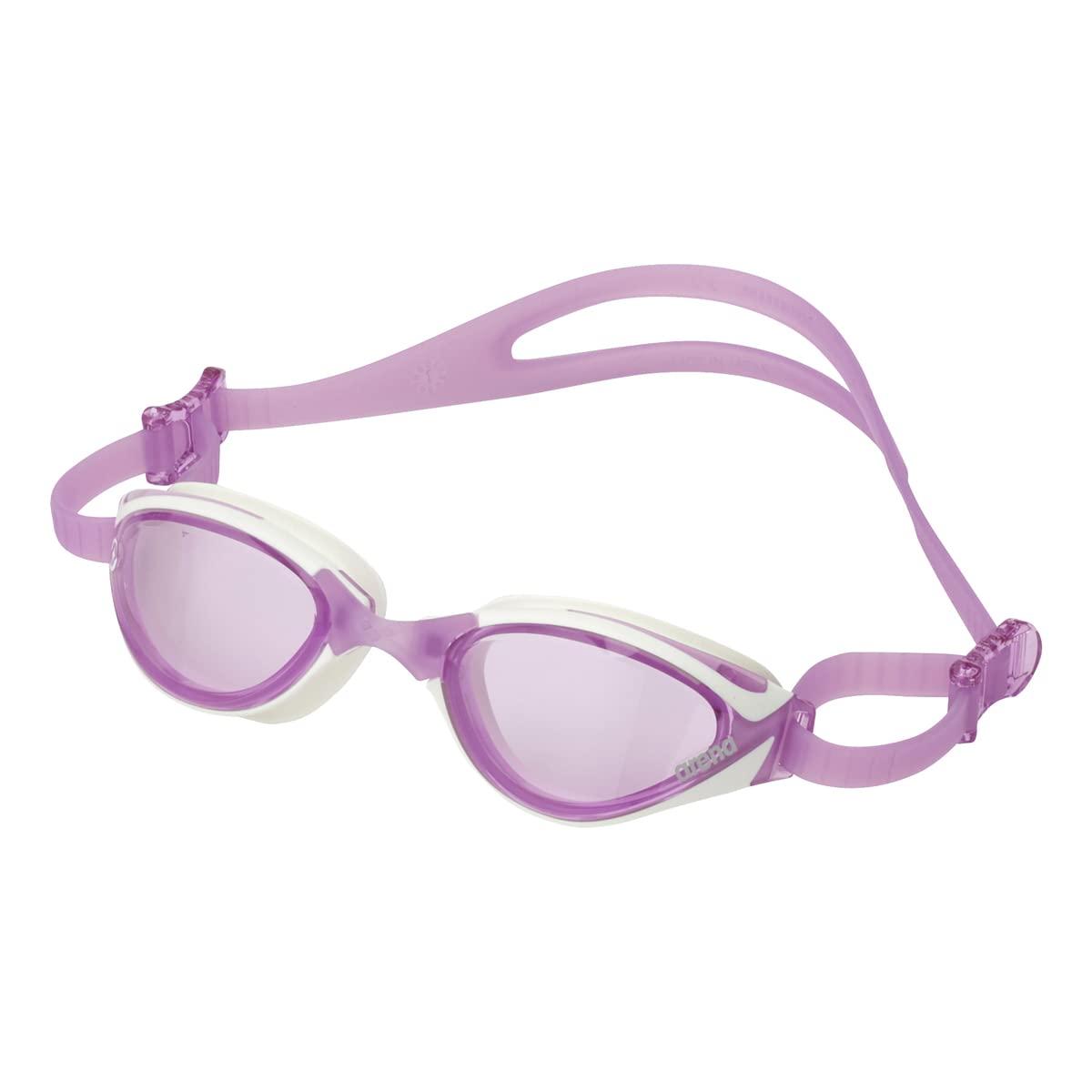 arena Swimming Goggles Unisex Fitness Lavender × White One Size Anti-Fog (Lion Function) AGL-1300