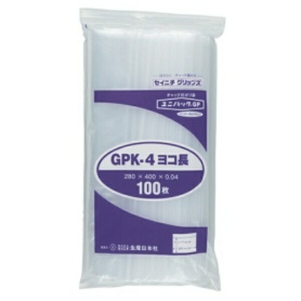 Produced by Nippon Co., Ltd. Unipack GPK-4 Landscape Orientation 0.04 × 280 × 400 mm 100 sheets per pack Transparent