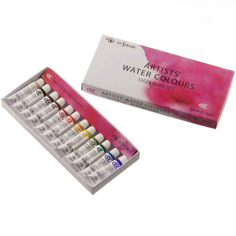 Kusakabe Professional Watercolor Paints - Complete 6-Set Collection