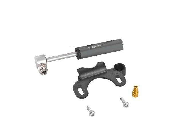 Foglia Super Mini Pump Black Compatible with Presta and Schrader Valves Bicycle Air Pump ZT-702 72181