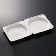 Chuo Chemical Made in Japan Disposable Containers Okonomiyaki 1 50-Piece Pack Size: Approx. 37.5×19×2.5cm White