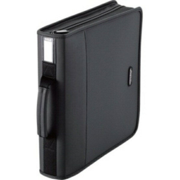ELECOM DVD/CD Case Wallet with Zipper, Holds 160 Discs CCD-SS160BK