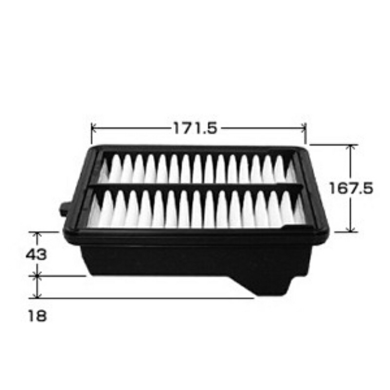 PIAA Air Filter (Air Filter) 1-Pack [For Honda Vehicles] Fit, Freed, and Others PH99
