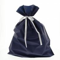 Kakkei Drawstring Pouch, Pear-Finish, Ribbon Included, Gusseted Bottom, LL Size, 20 Sheets, Navy FK2405