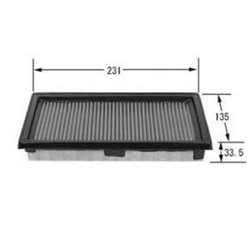 PIAA Air Filter (Air Filter) 1-Pack [For Nissan Vehicles] Tiida, Tiida Latio, Note, and others PN72